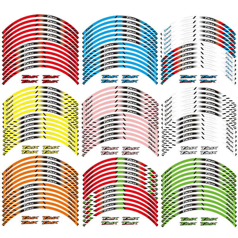 

Motorcycle Sticker Tmax Reflective Special Wheel Rim Ring Decal Wheel Sticker for Yamaha
