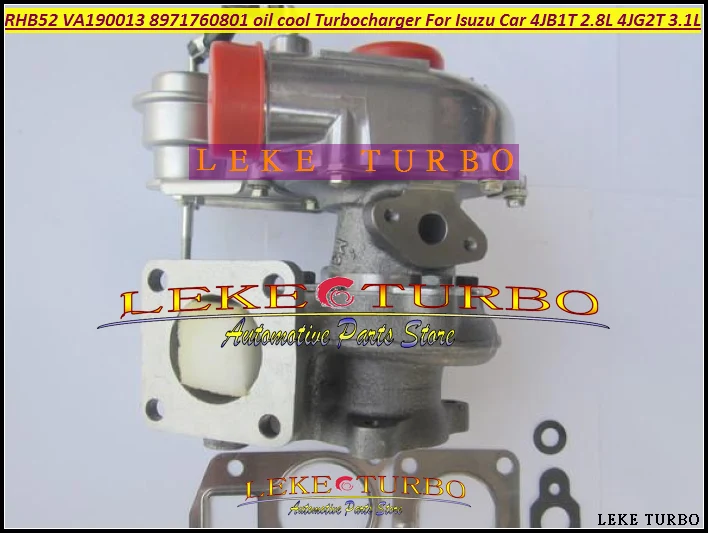 Turbo For ISUZU Car Engine 4JB1T 2.8L 4JG2T 3.1L RHB52 VA190013 8971760801 oil cooled Turbocharger with Gaskets (3)