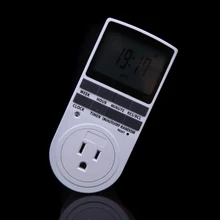 Горячая ЕС Plug таймер гнездо переключатель цифровой таймер бытовой Приспособления холодильник ЖК-дисплей Дисплей энергосбережения Инструменты