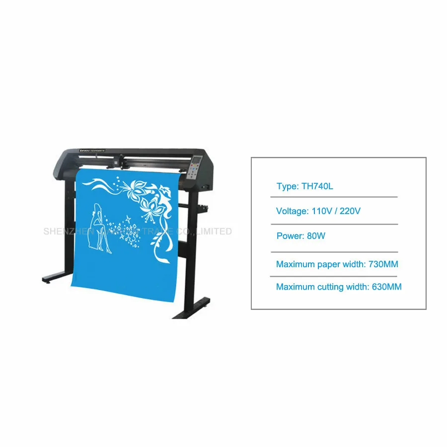 2" Настольный Виниловый резак плоттер 740 мм деловая вывеска стикер режущий станок с уверенными порезами много про дизайн и вырезание программного обеспечения