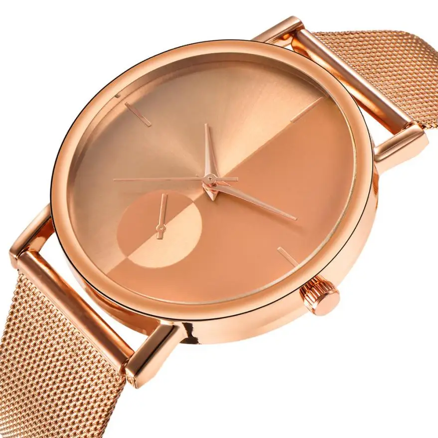 Hot Sale Gold Sliver Mesh Stainless Steel Watches Women Top Brand Luxury Casual Clock Ladies WristWatch Relogio Feminino Gift D