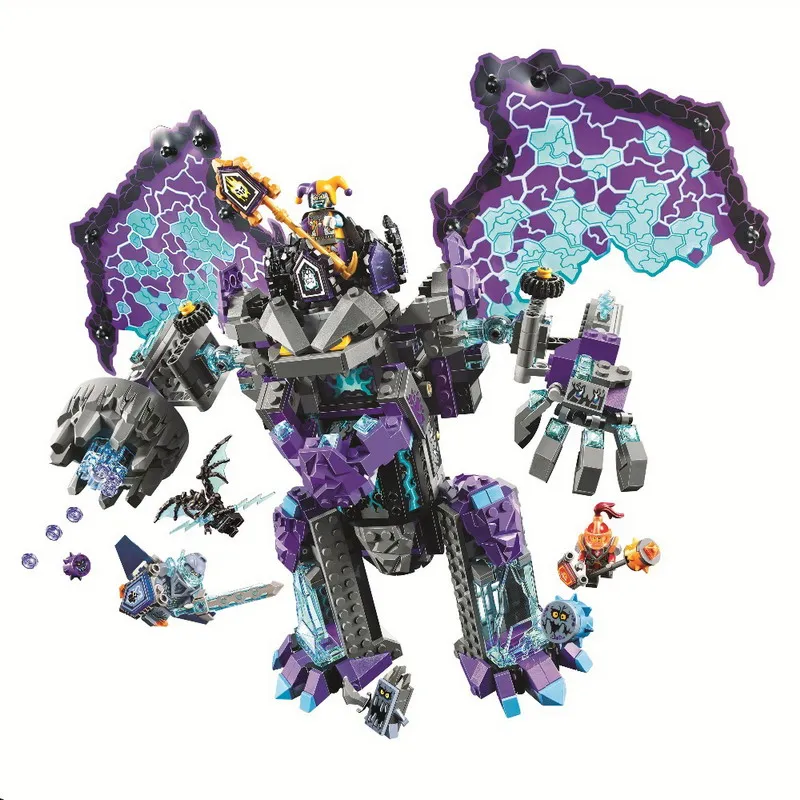 

10705 BELA Nexo Knights the Stone Colossus of Ultimate Destructi Model Building Blocks Figure Toys For Children Compatible Legoe