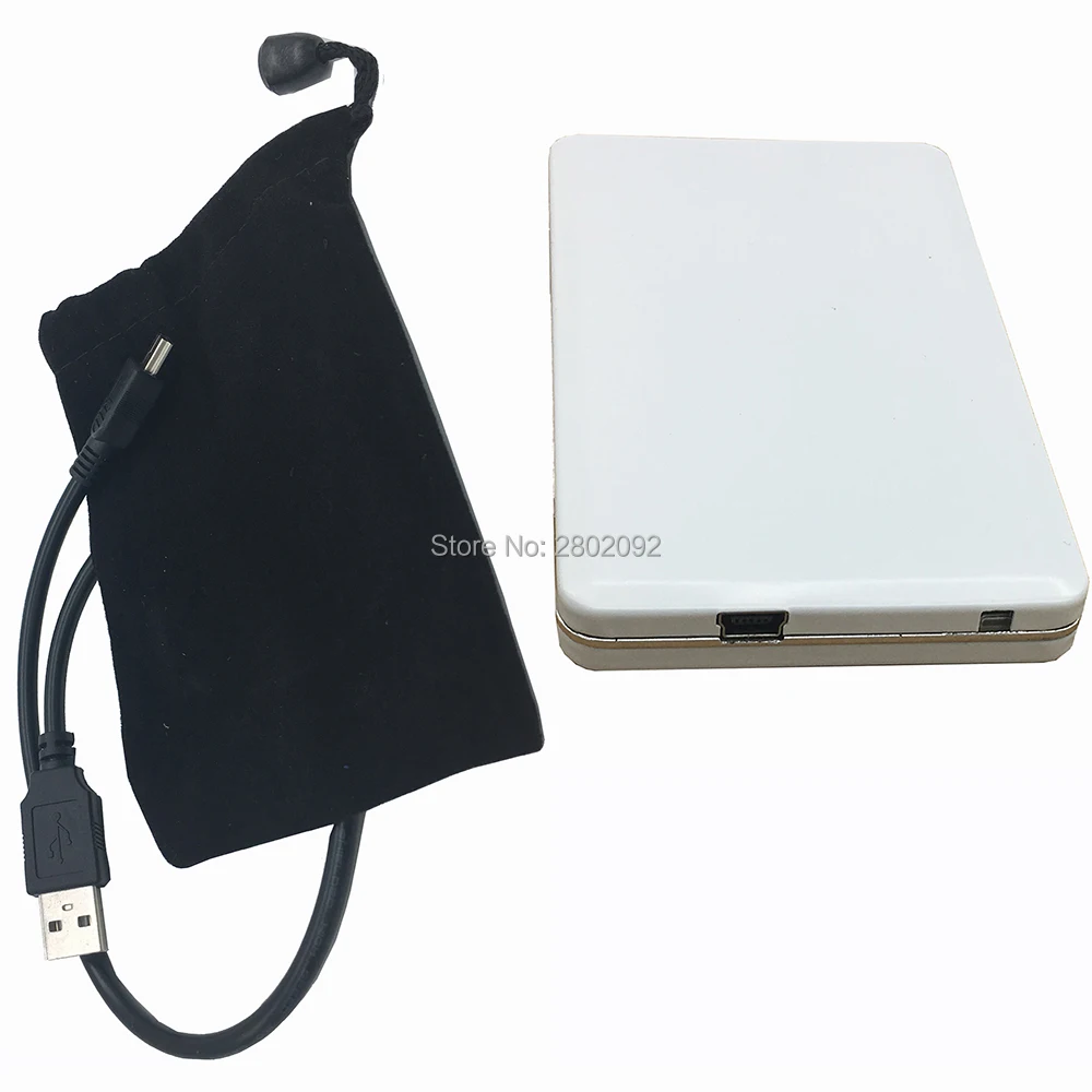white 1.8 inch USB2.0 CF HDD Case IDE PATA 50Pin External Hard Drive