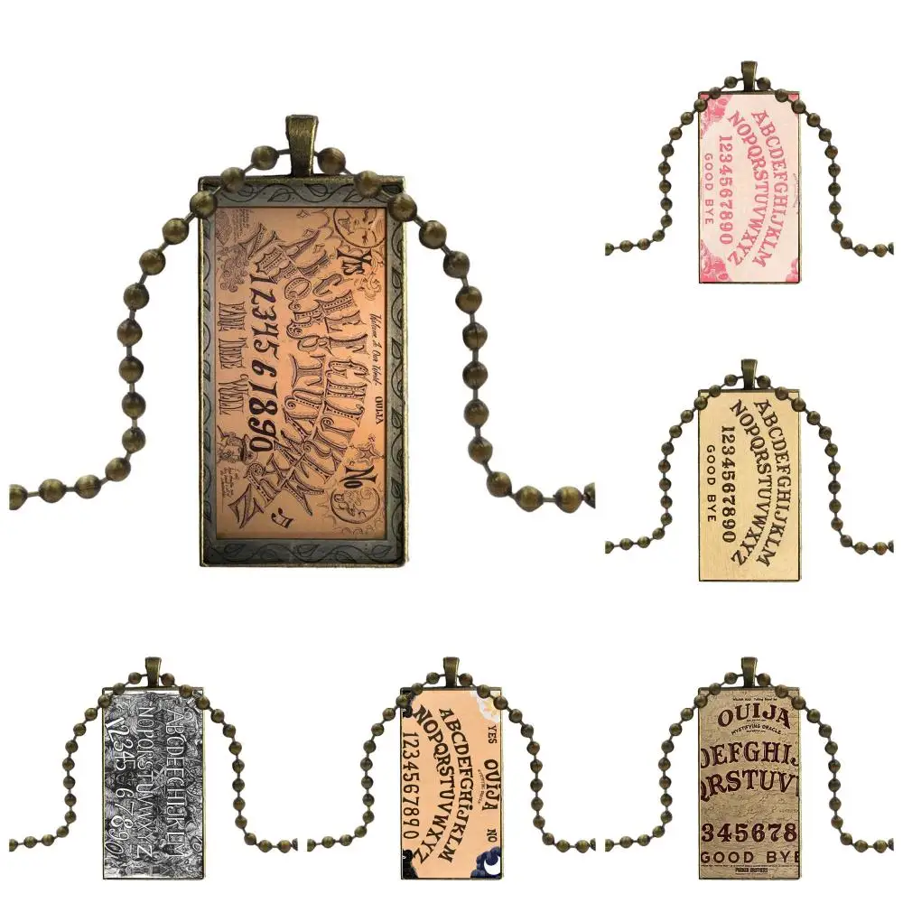 

Ouija Board Cell For Woman Vintage Statement Fashion Necklace Handmade Rectangle Shape Choker Necklace Jewelry Multi Designs
