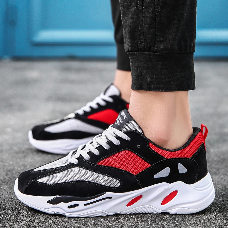 New Women's Sports Shoes Trend Breathable Adult Walking Shoes Brand Lace-up Non-slip Mens Sneakers Sports Shoes apatos Hombre