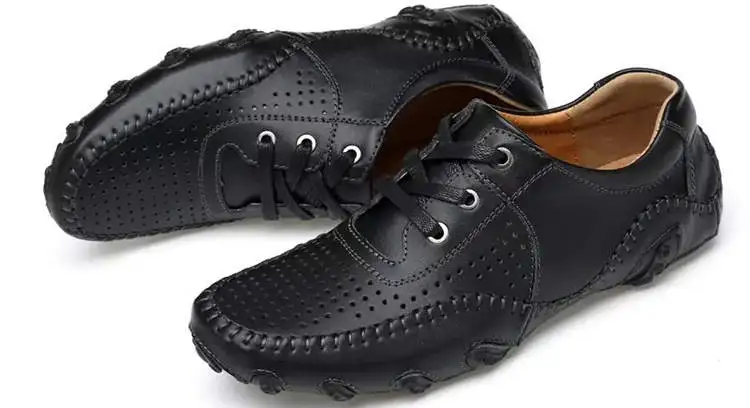 Обувь для гольфа из натуральной кожи; Большой размер; обувь для гольфа; удобная мягкая подошва; нескользящая обувь для гольфа