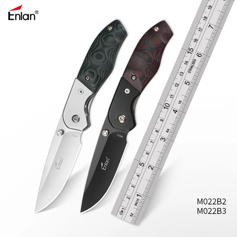 

ENLAN Tactical hunting knife outdoors camping survival knives multi diving tool , Satin / Black blade Free fast shipping