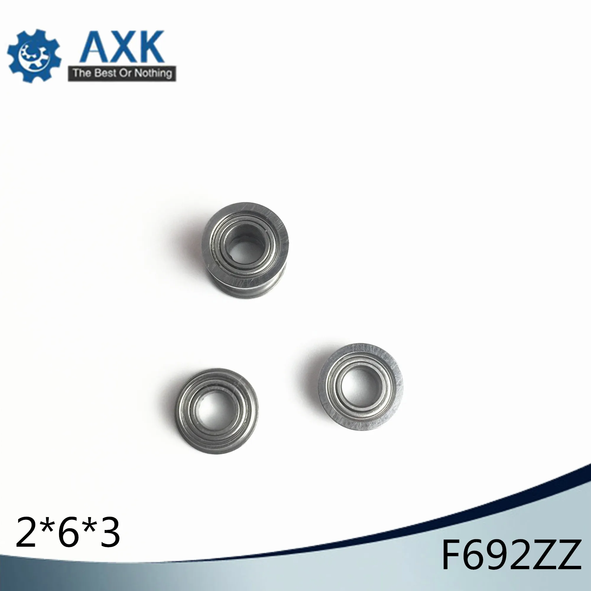 F692ZZ Flange Bearing 2x6x3 mm ABEC-1 ( 10 PCS ) Flanged F692 Z ZZ Ball Bearings