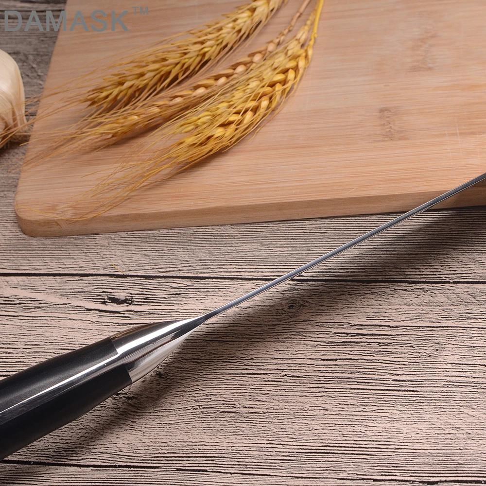 DAMASK Japanese Damascus Knife 8 Inch Chef Knife High-end Handmade Cooking Tool Black G10 Handle VG10 Steel Blade Kitchen Knife DAMASK Japanese Damascus Knife 8 Inch Chef Knife High-end Handmade Cooking Tool Black G10 Handle VG10 Steel Blade Kitchen Knife