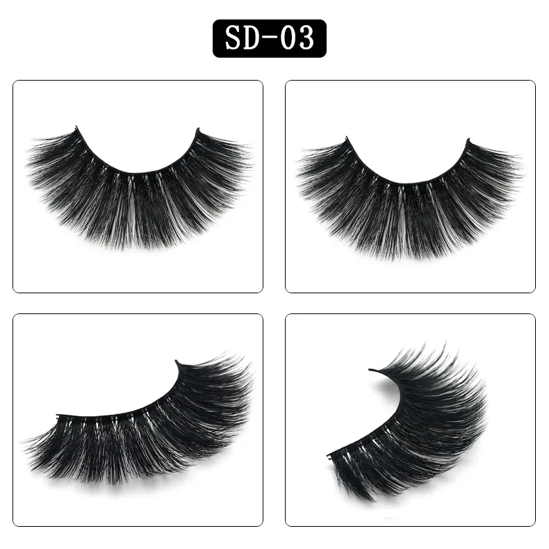 

Mangodot 3D Mink Eyelashes Luxury HandMade Cilios Long Lasting Volume Lash Extension Reusable False Eyelashes Only for Lane