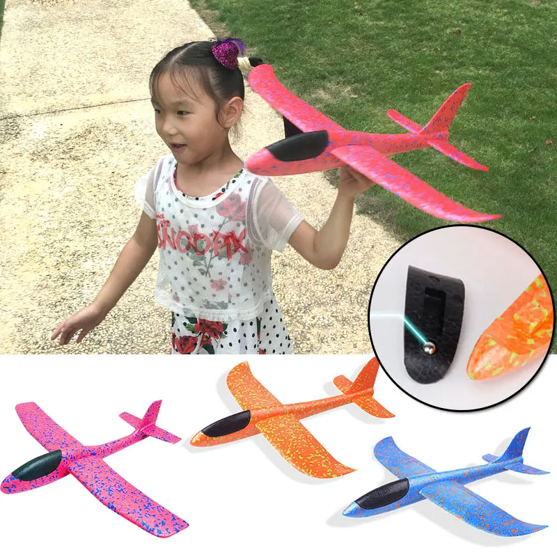 

2019 DIY Hand Throw Flying Glider Planes Toys For Children Foam Aeroplane Model Party Bag Fillers Flying Glider Plane Toys Game