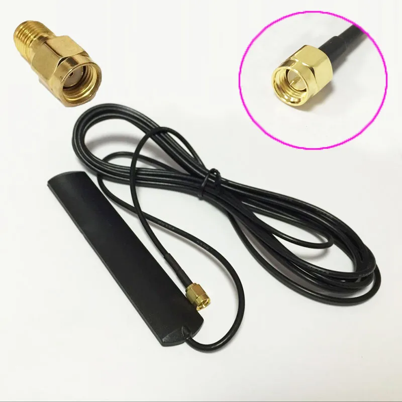 RCA TV male PLUG 433Mhz antenna 3M RG174 cable RF Solutions CDVI Tuned 1/4 Wave 