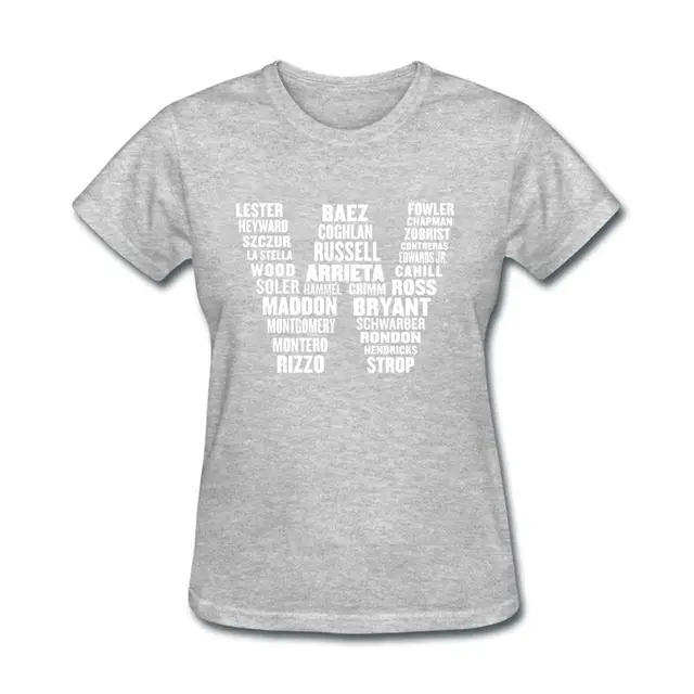 white w cubs shirt