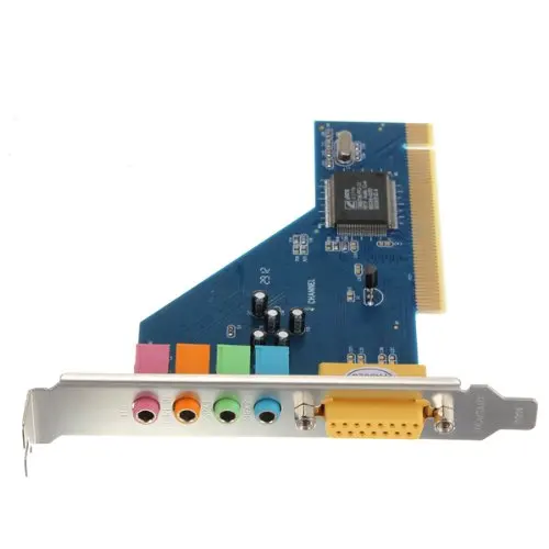 YOC Горячая 4 канала 8738 чип 3D аудио стерео PCI Звуковая карта Win7 64 бит|pci sound card|sound cardpci