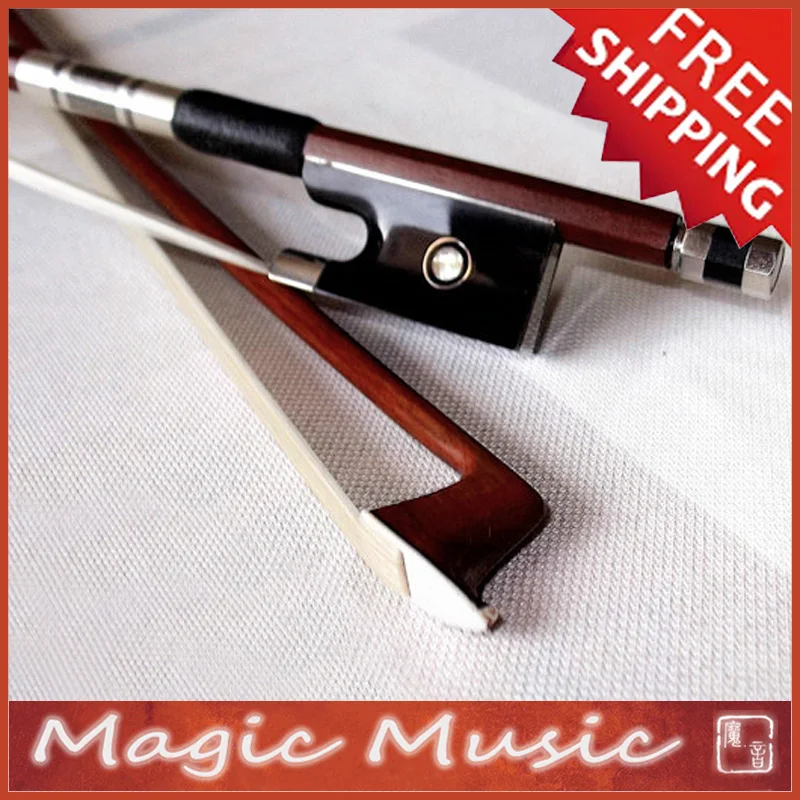 

Free Shipping! Top Quality PERNAMBUCO Violin Bow with Black Horn Frogs Size 4/4, Quick Response