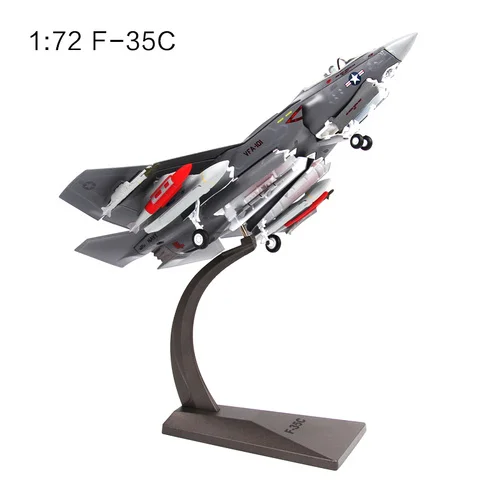 Terebo 1/72 масштабная военная модель игрушки Lockheed Martin F-35 Lightning II Stealth Multirole Fighter литой металлический самолет модель игрушки - Цвет: F-35C