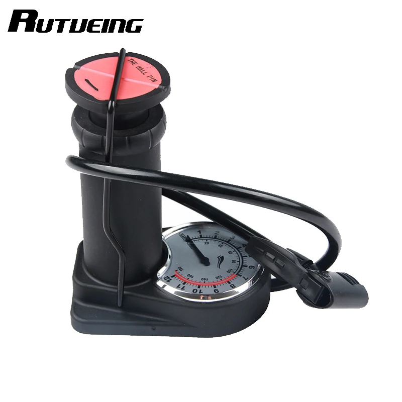 

RUTVEING Bike Foot Pump Barometer 140 PSI Inflator Bicycle Air Pump Mountain Road Cycling Pump Bicycle Motorcycle ball Inflator