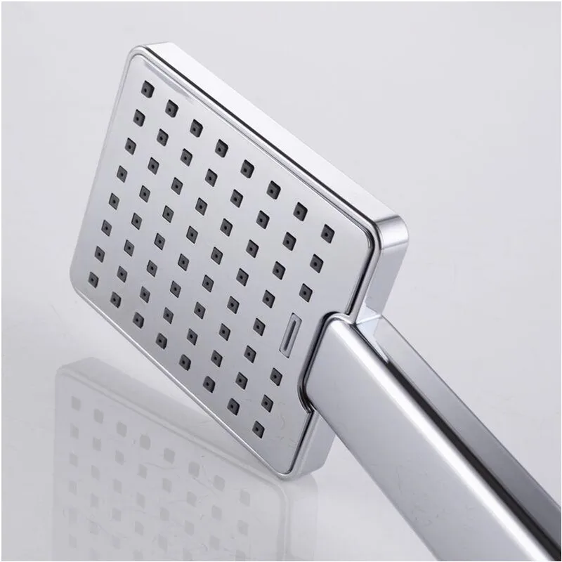 Smesiteli Hot Sale Bathroom High Pressure Shower Head Chrome Square Rainfall Handheld Shower Head Water Saving Sprayer