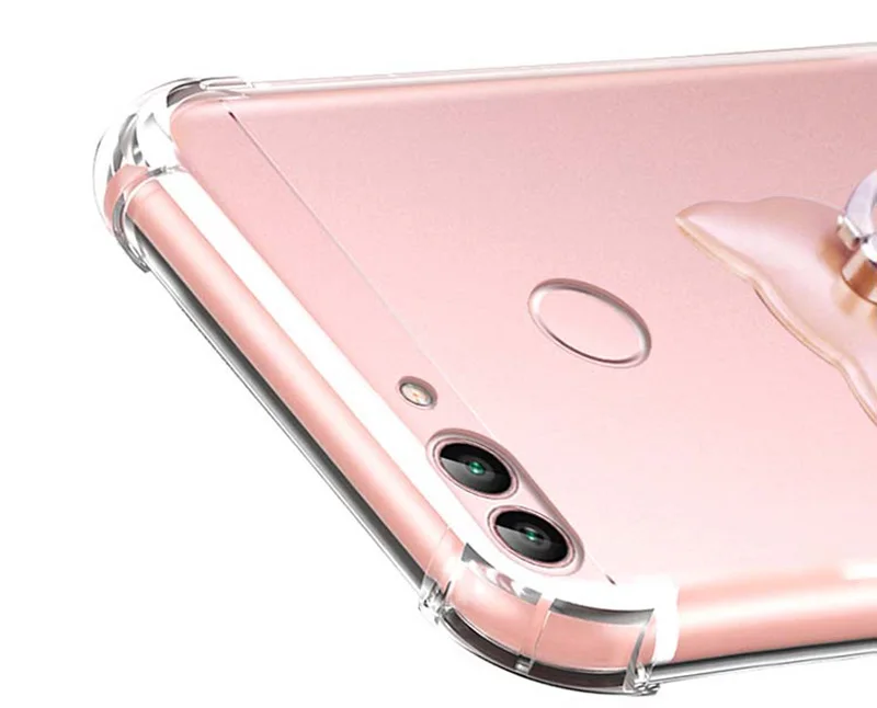 Transparent silicone case huawei p smart (2)