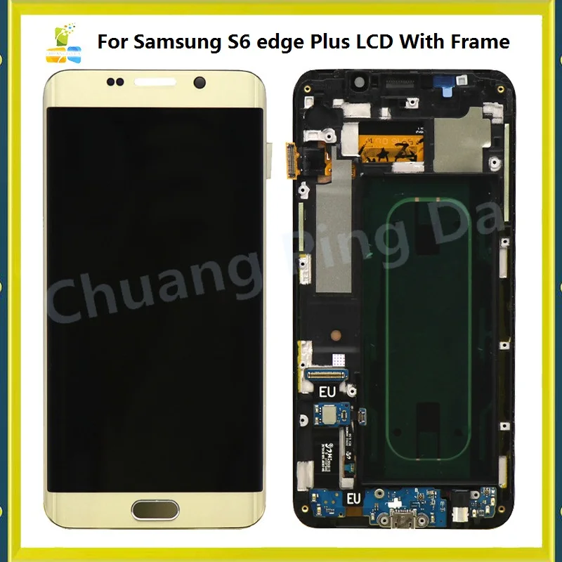 

For Samsung Galaxy S6 Edge Plus LCD G928 G928F SM-G928F Display+frame Touch Screen Assembly Replacement For SAMSUNG S6 EdgePlus