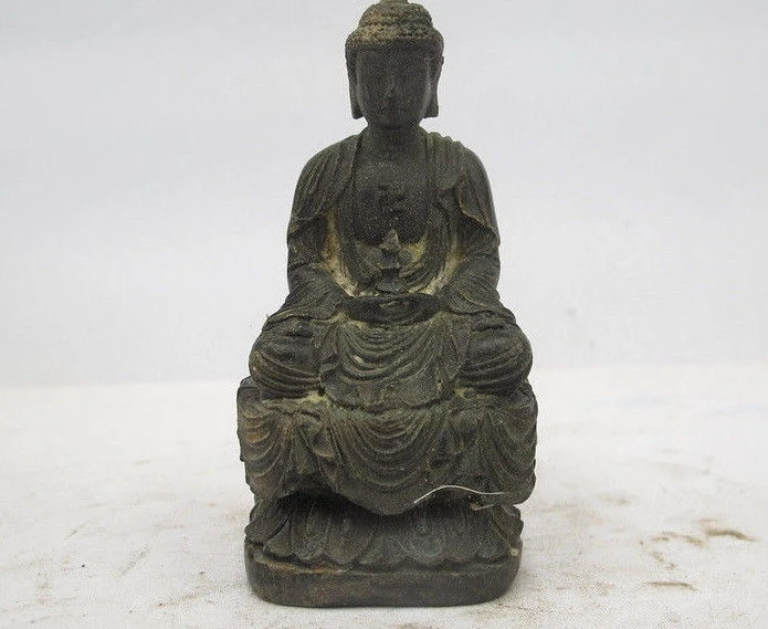 

Tibet Buddhism Hall Bronze Copper Shakyamuni Tathagata Meditation Buddha Statue