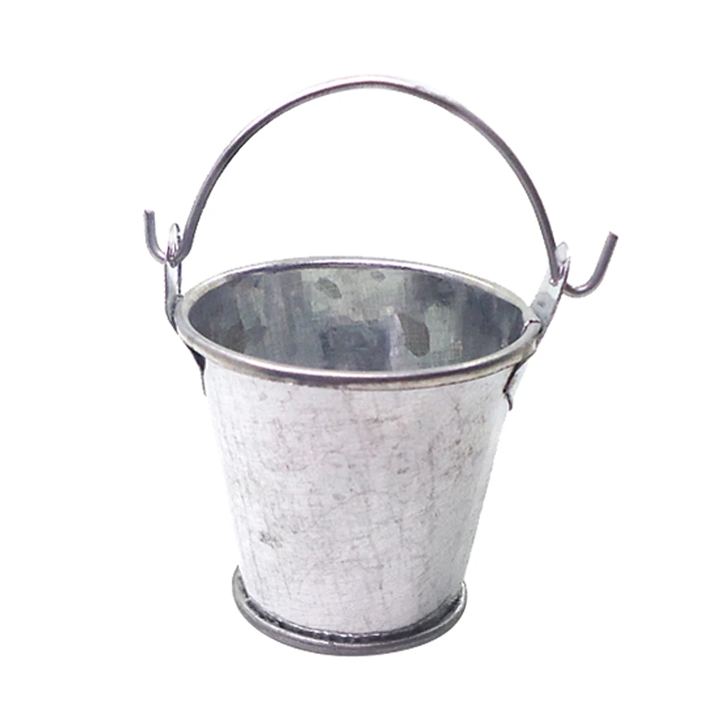 1/12 Dollhouse Miniature Bucket of Ice Set for Dolls Room Living Room Ornament Kit Collectibles
