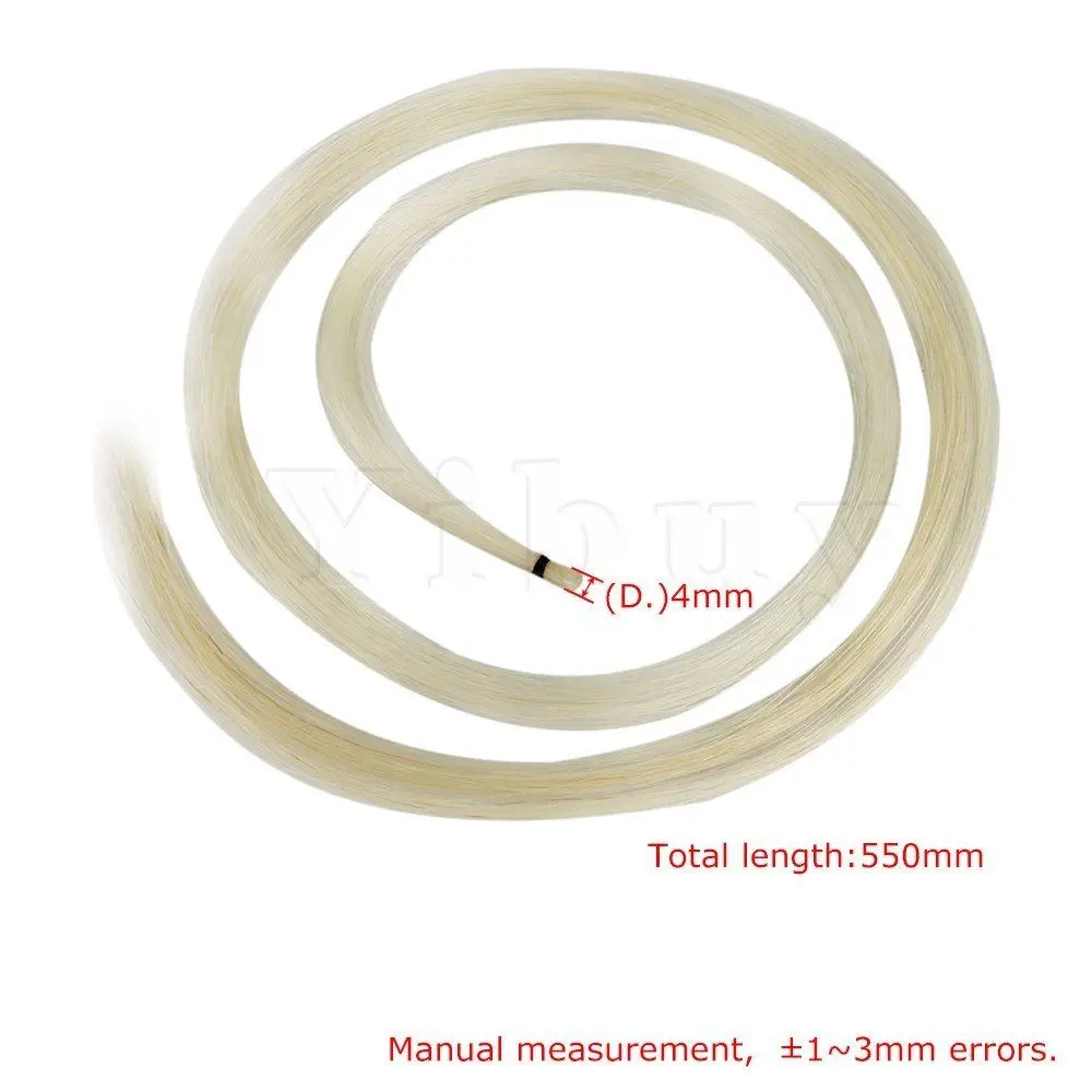 2 Хэнк 32 дюймов монгольский скрипки/струна для скрипки волос конского волоса белый