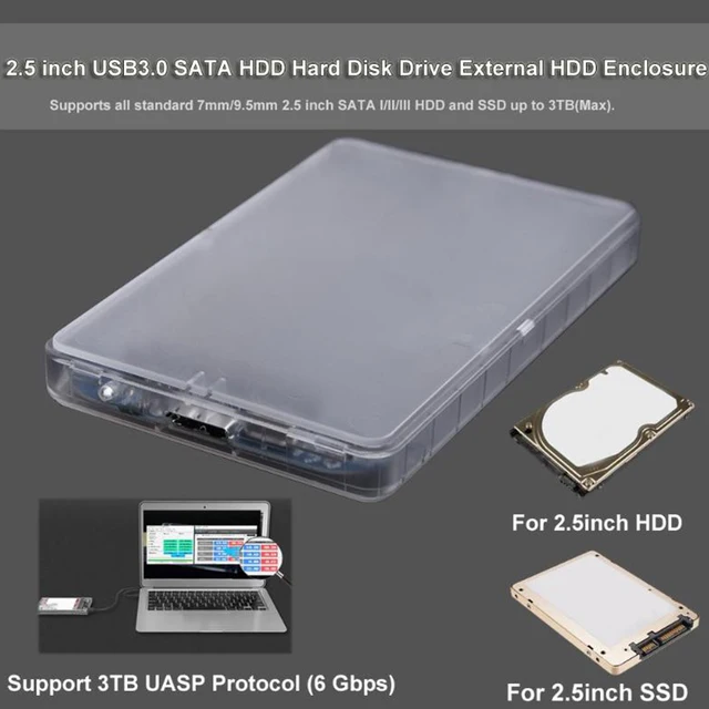 Modest Etmakit Computer Peripheral 2.5" USB 3.0 HDD Enclosure Tool Hard Disk Drive Case Transparent External Hard Drive Enclosures Modest Etmakit Computer Peripheral 2.5" USB 3.0 HDD Enclosure Tool Hard Disk Drive Case Transparent External Hard Drive Enclosures