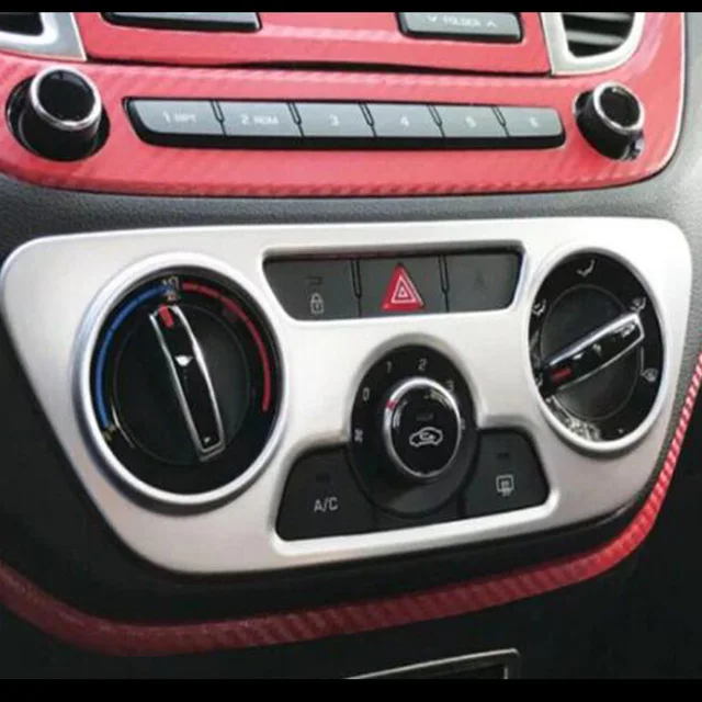 

ABS Chrome For Hynudai Solaris 2 2017 Car Accessories Car air conditioner Switch panel Cover Trim Car Styling