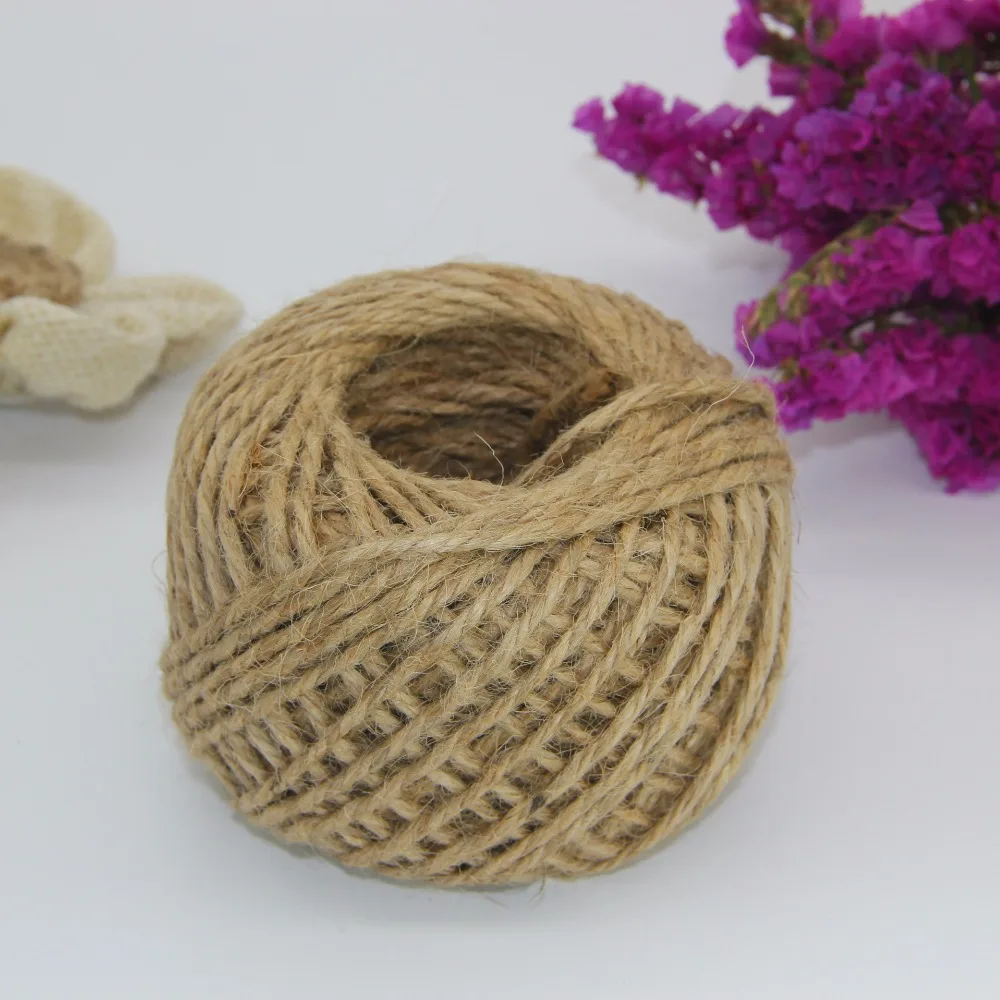 1 Roll Wholesale 2mm Thickness Hemp Rope Decoration Ornament Linen
