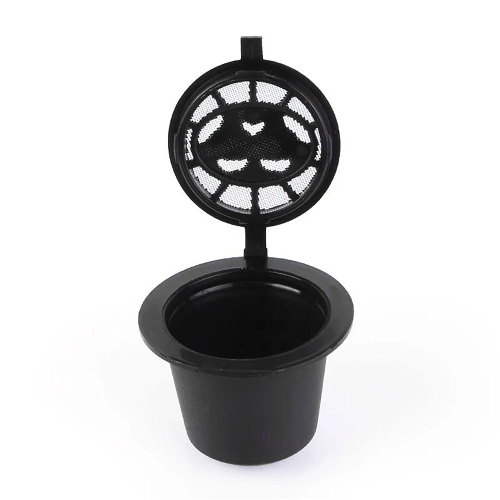 6 Pod 1 Tamper Reusable Nespresso Coffee Capsule Cup Black Refillable Coffee Capsule Nespresso Refilling Filter 5