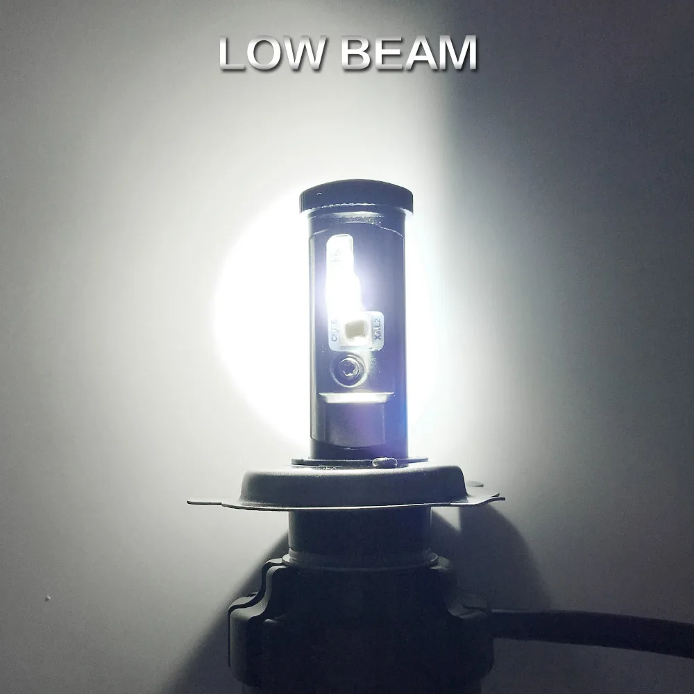 Светодиодный фонарь zdata H11, H4 H7, 1 шт., 12000LM, 9005 HB3, Canbus, Автомобильный светодиодный фонарь, дальний свет, 100 Вт/пара, 12 В, светодиодный автомобильный фонарь