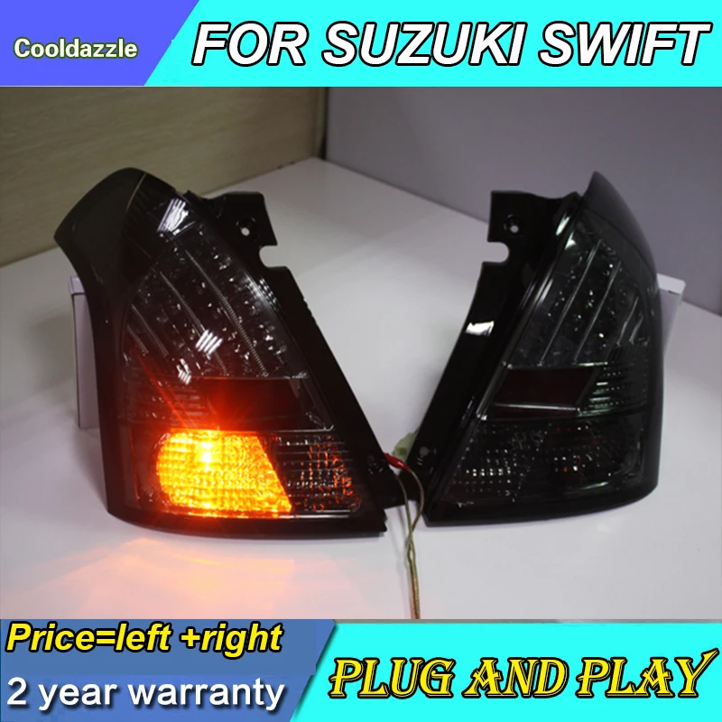 Для SUZUKI Swift светодиодный задний фонарь 2006 2007 2008 2009 2010 год задний фонарь с Парковка лампы поворота поворотные сигналы, реверс