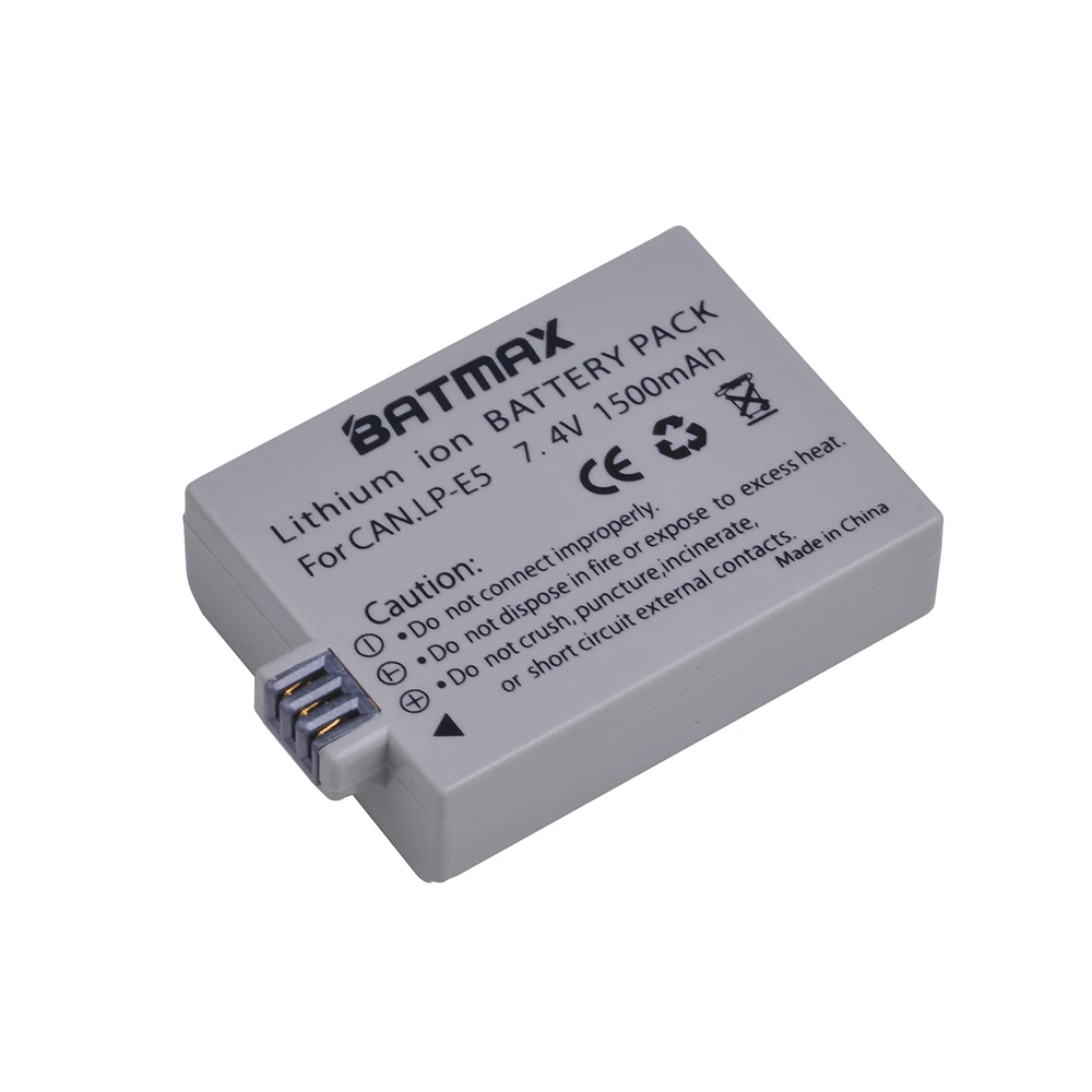 High Capacity 1500mAh LP E5 LPE5 LP E5 Battery for Canon EOS Rebel XS