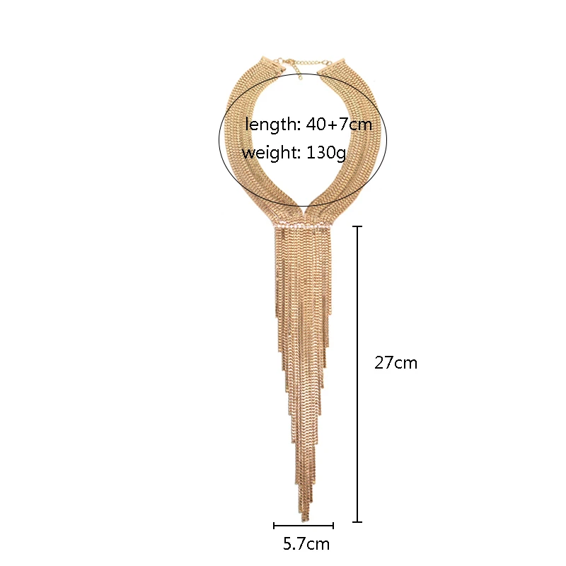Богемные этнические длинные Подвески с кисточками, женские ожерелья-чокеры, винтажные панковские воротники, массивное ожерелье, ювелирное изделие DIY для женщин, многослойное