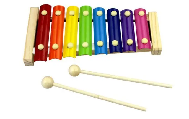 M-WS Wooden Xylophone 8-Note Music Instrument Infant Children Musical Xilofone Instrument Montessori Materials Education Piano T