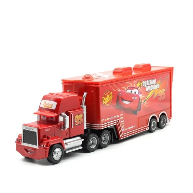Disney Pixar Cars 2 Toys Lightning McQueen Mack Truck The King 1:55 Diecast Metal Alloy Modle Figures Toys Gifts For Children McQueen Uncle