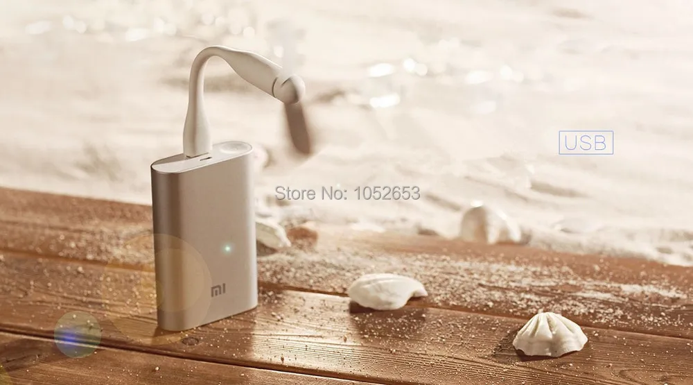 Xiaomi Mijia USB вентилятор Супер Бесшумный маленький вентилятор Портативный Гибкий мини вентилятор для питания ноутбука ПК