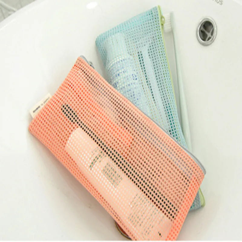 

LF Sxsounai Travel Portable Washing Blue Peach Color Storage Bag Women Creative Fresh Cosmetic Bag Gift 2019 Fashion Styles