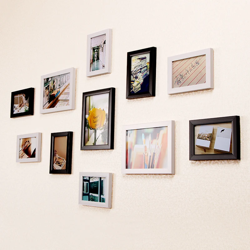 

11 Photo Frames Modern Minimalist Photo Wall Restaurant Porch Decoration Nordic Picture Frame Creative Photos Hanging Ornaments