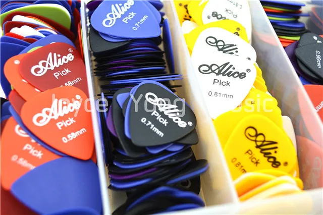 

Lots of 50pcs Alice Matte Acoustic Electric Guitar Picks Plectrums(Thickness&Color Assorted)Free Shipping Wholesales