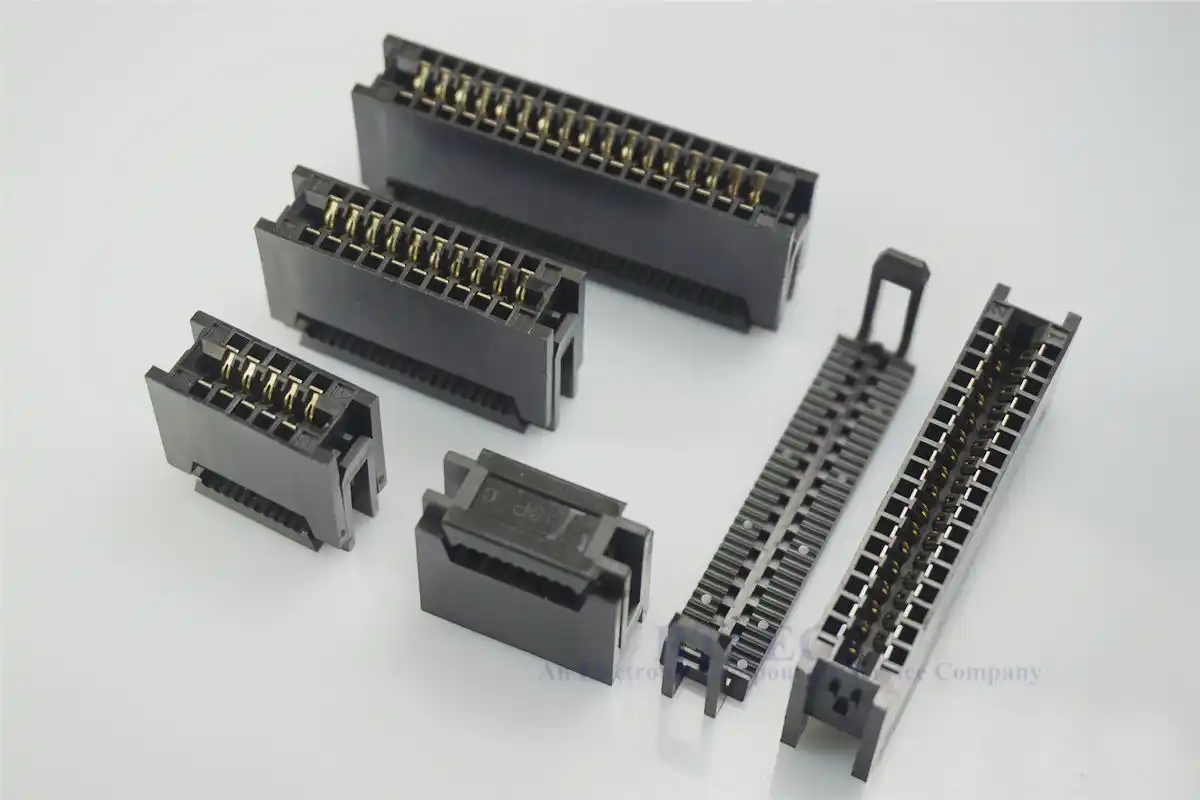 20 Pcs 2.54 mm Pitch Edge Card Connector IDC Type Slot 10 14 16 20 24
