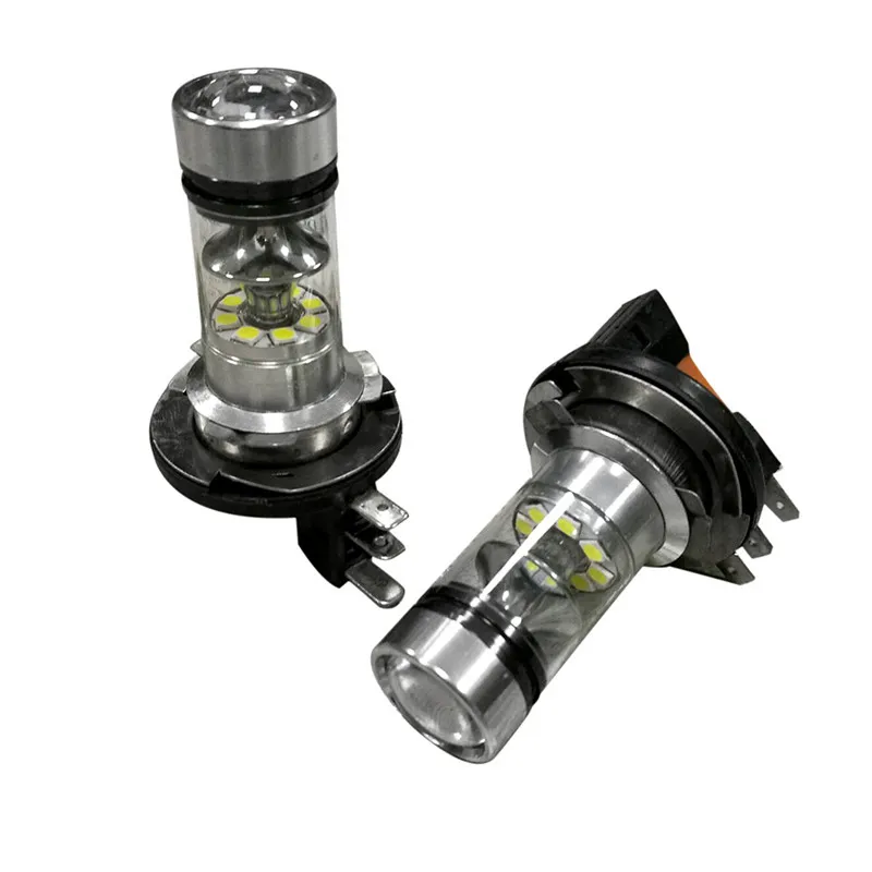 

2019 New Hot universal led fog lights 2 X H15 6500K 100W 20LED HID White 2323 Fog LED Driving DRL Light Bulbs Z817 dropship 5up