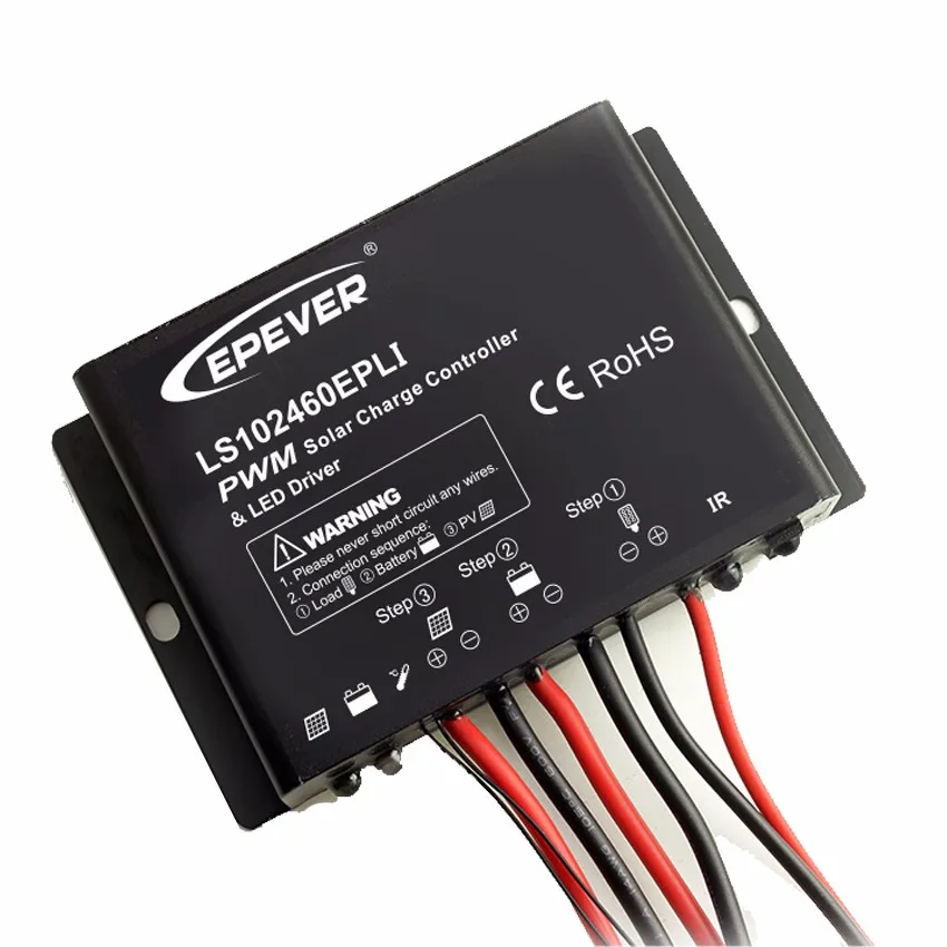 

EPSOLAR LS102460EPLI 10A 12V 24V Solar charger controller timer IP67 Waterproof IR mobile APP