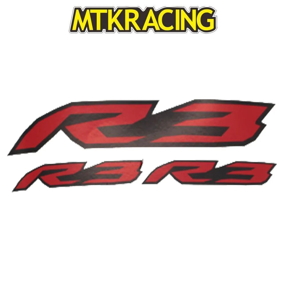 

MTKRACING MOTORCYCLE HELMET WHITE OR BLACK VINYL STICKER for YAMAHA YZF -R3