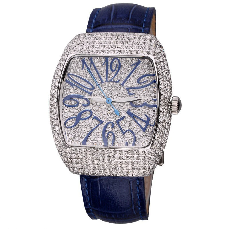 

Full Diamond Female Watches Woman Quartz Watch Ladies Steel Watch Leather Bracelet Waterproof Clock Top Brand Luxury Reloj Mujer