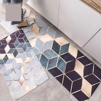 10 Design Kitchen Floor Mats Oil Proof Waterproof Long Strip Non