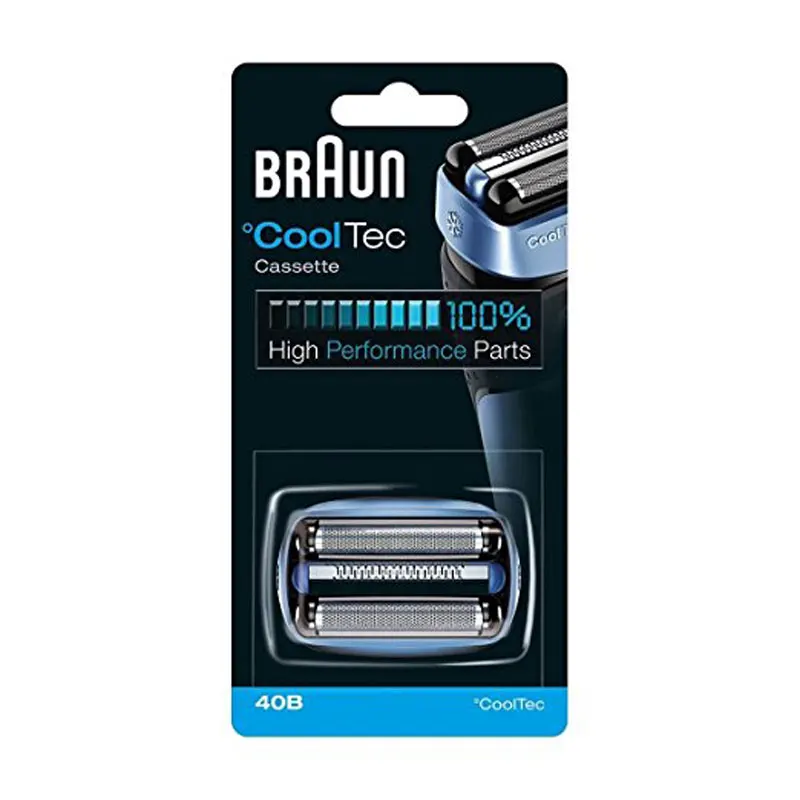 Braun 40B Blade Foil And Cutter For CoolTec Shaver Series Replacement Razor Head CT2s CT2cc CT3cc CT4s CT4cc CT5cc CT6cc