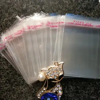 

Wholesale 5000pcs 8cmx12cm OPP Transparent Resealable Cellophane Bag Self Adhesive Seal Plastic jewelry Bag Gift Display Bags