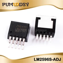 10 шт. LM2596S-ADJ TO-263 LM2596S LM2596 REG BUCK ADJ 3A TO263-5 качество nmd boost usb каналы регулятор сделай сам